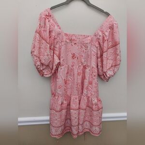 Band Of The FREE Floral Pink Women's DRESS XS